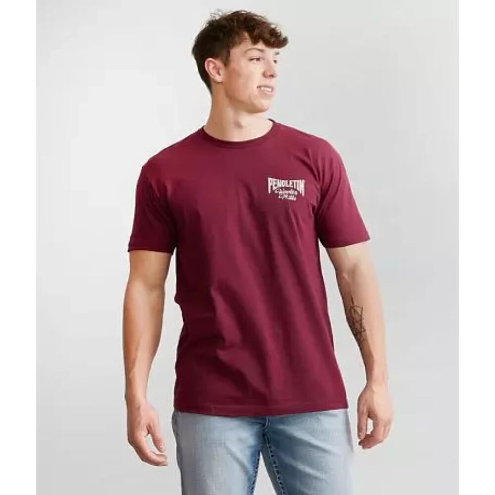 Pendleton XL Wooden Mills Bordeaux Rodeo western Heritage